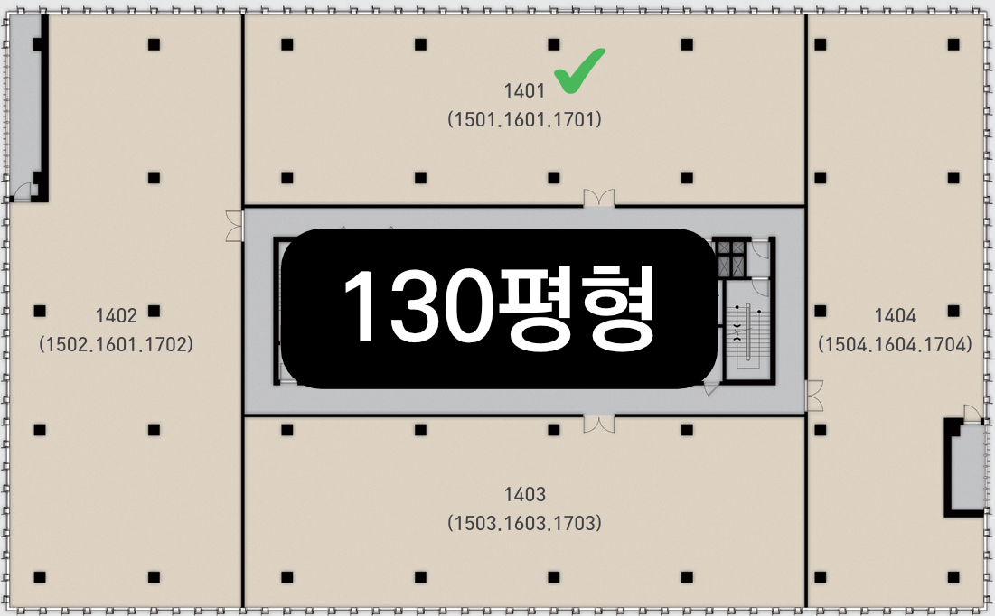 전용 120평형 배치 도면
