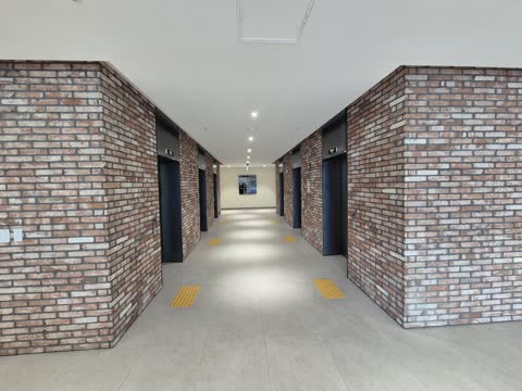 성남산단 업무공간 엘리베이터홀 사진